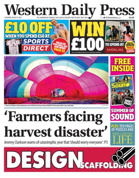 Cover of Western Daily Press (Saturday)