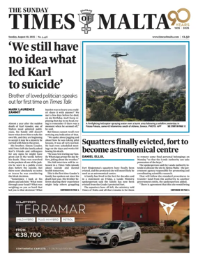 Cover of The Sunday Times of Malta