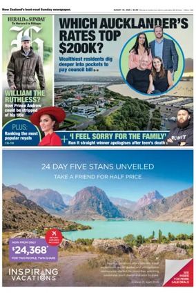 Cover of Herald on Sunday