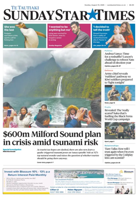 Cover of Sunday Star-Times