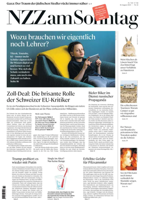 Cover of Neue Zurcher Zeitung Sunday