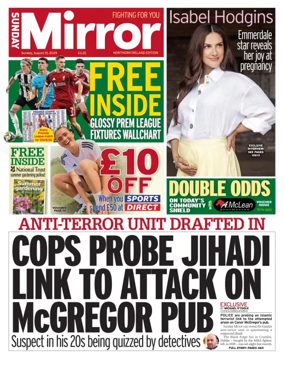 Cover of Sunday Mirror (Northern Ireland)