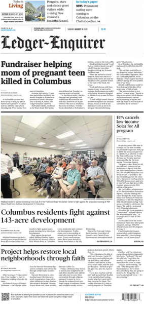 Cover of Ledger-Enquirer (Sunday)