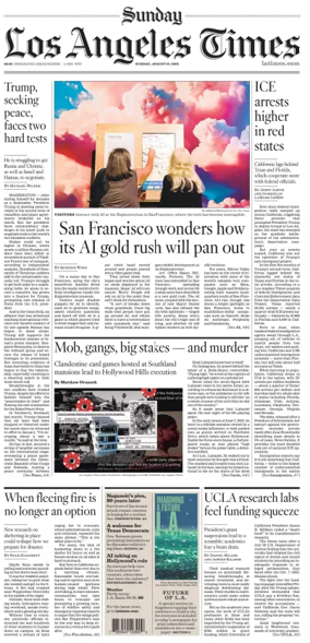 Cover of Los Angeles Times (Sunday)