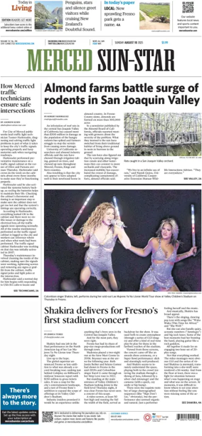 Cover of Merced Sun-Star (Saturday)