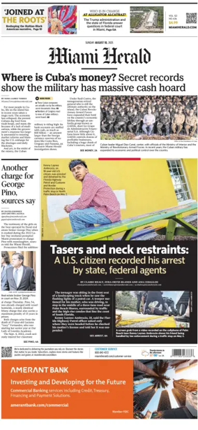 Cover of Miami Herald (Sunday)