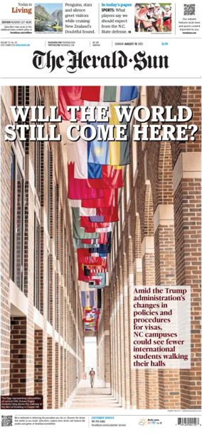 Cover of The Herald-Sun (Sunday)