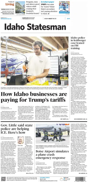 Cover of The Idaho Statesman (Sunday)