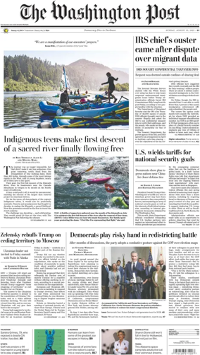 Cover of The Washington Post Sunday