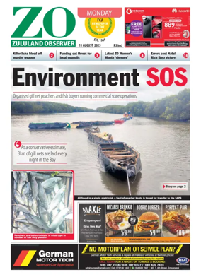 Cover of Zululand Observer - Monday
