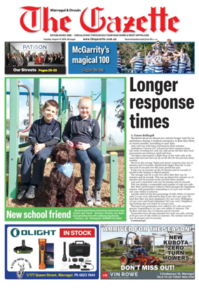 Cover of Warragul & Drouin Gazette