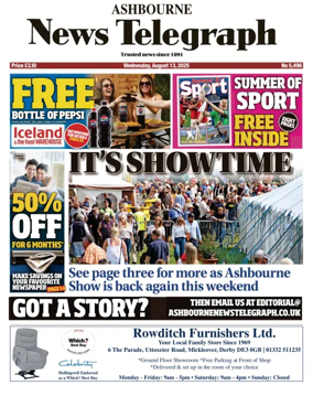 Cover of Ashbourne News Telegraph