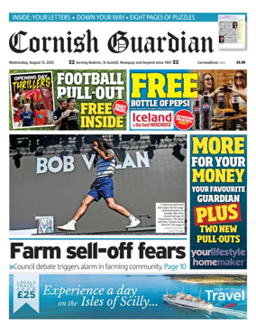 Cover of Cornish Guardian (Newquay & the North Coast)
