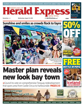 Cover of Herald Express (Torbay, Brixham & South Hams Edition)