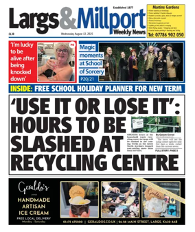 Cover of Largs & Millport Weekly News