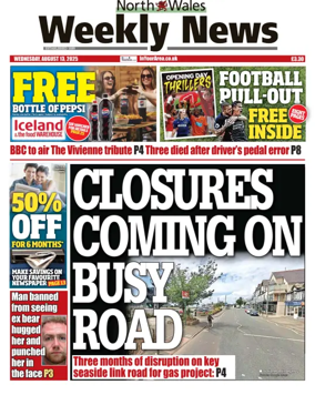 Cover of North Wales Weekly News