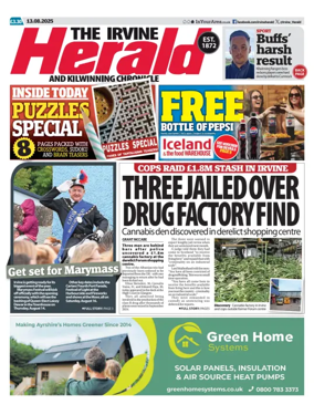 Cover of The Irvine Herald and Kilwinning Chronicle
