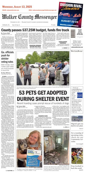 Cover of Walker County Messenger