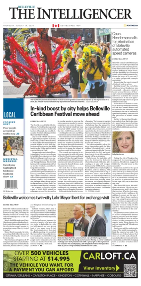 Cover of The Intelligencer (Belleville)