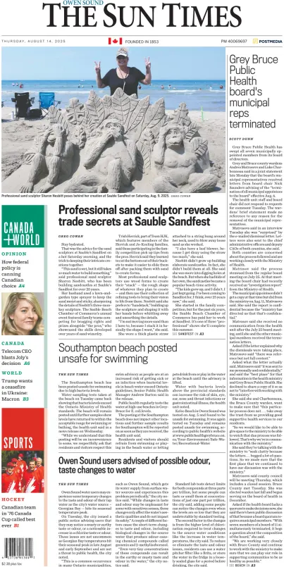 Cover of The Sun Times (Owen Sound)