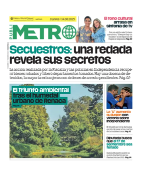 Cover of Publimetro Chile