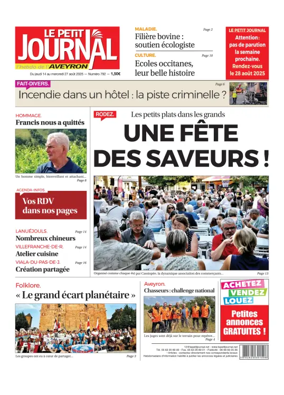 Cover of Le Petit Journal - L'hebdo local de l'Aveyron