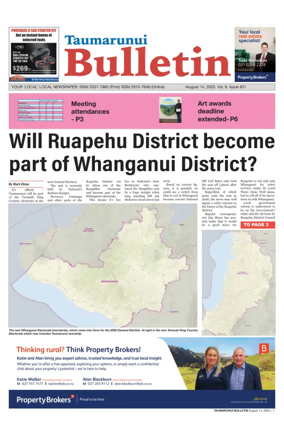 Cover of Taumarunui Bulletin