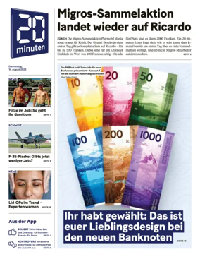 Cover of 20 Minuten - Basel