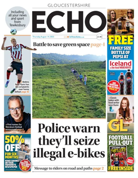 Cover of Gloucestershire Echo