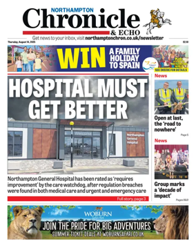 Cover of The Northampton Chronicle and Echo