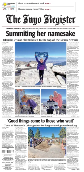 Cover of Inyo Register