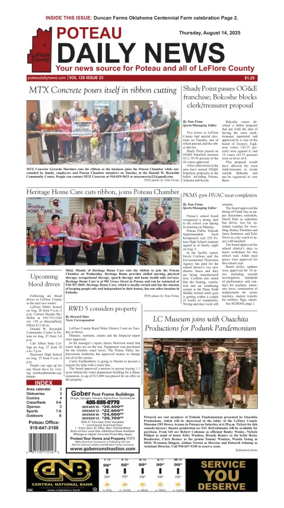 Cover of Poteau Daily News