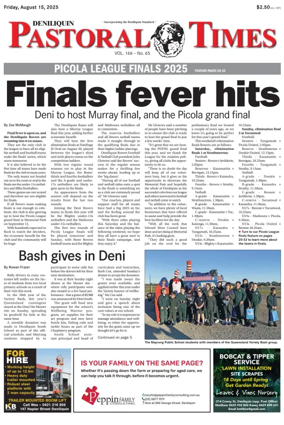 Cover of Deniliquin Pastoral Times