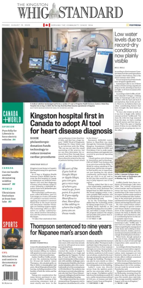Cover of Kingston Whig-Standard