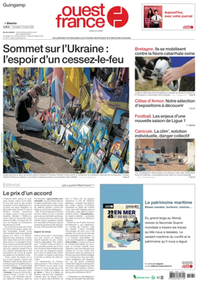 Cover of Ouest France (Guingamp)