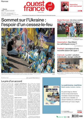 Cover of Ouest France (Rennes)
