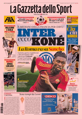 Cover of La Gazzetta dello Sport - Bologna