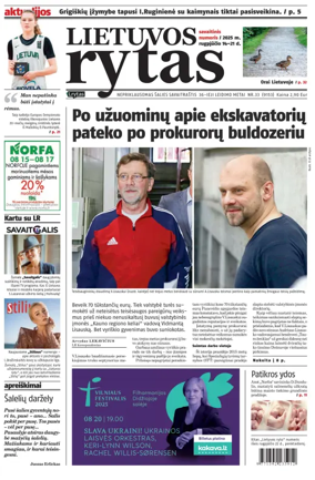 Cover of Lietuvos Rytas