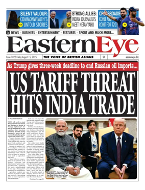 Cover of Eastern Eye (UK)