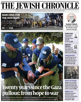 Cover of The Jewish Chronicle