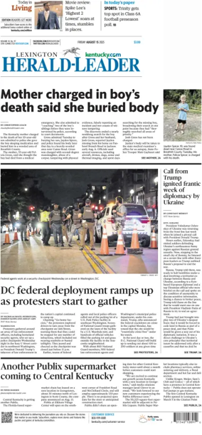 Cover of Lexington Herald-Leader