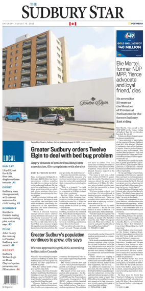 Cover of The Sudbury Star