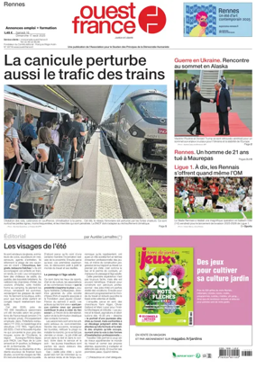 Cover of Ouest France (Rennes)