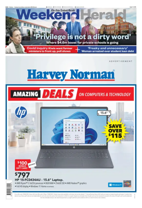 Cover of Weekend Herald