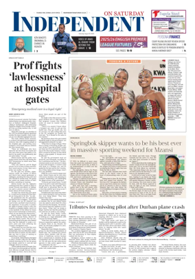 Cover of The Independent on Saturday