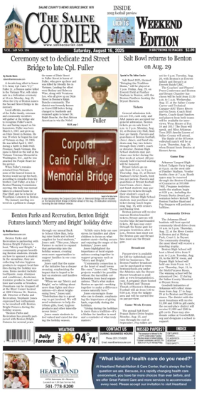 Cover of The Saline Courier Weekend