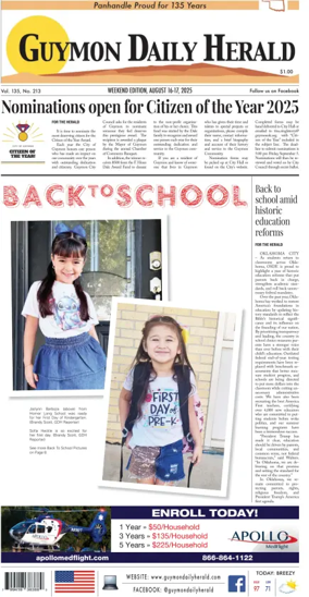 Cover of Guymon Daily Herald