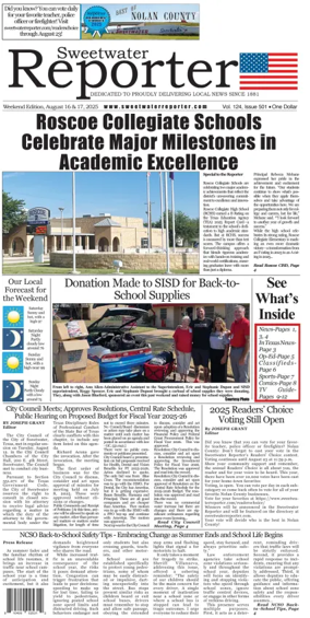 Cover of Sweetwater Reporter