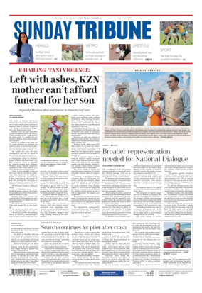 Cover of Sunday Tribune