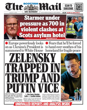 Cover of The Scottish Mail on Sunday